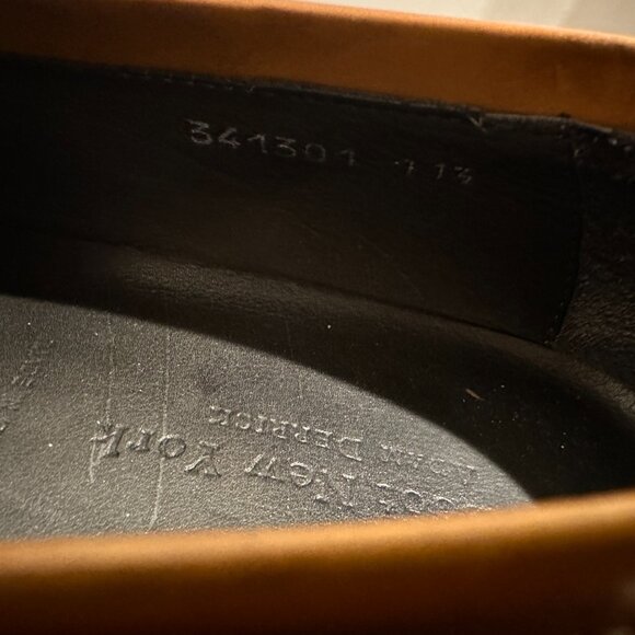 $425 To Boot New York Alek Penny Loafer Cognac Tan Leather 11.5 Super Clean! - Picture 7 of 13